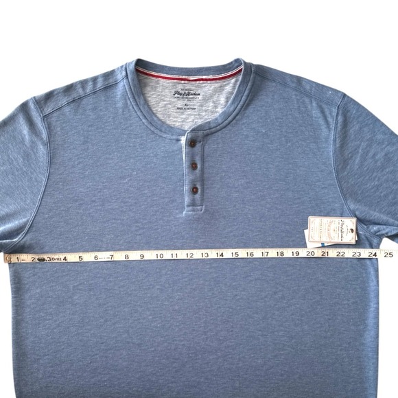 Flag & Anthem Henley Shirt Stretch Comfort Long Sleeve Casual Button XL | $39.50 - Picture 6 of 9
